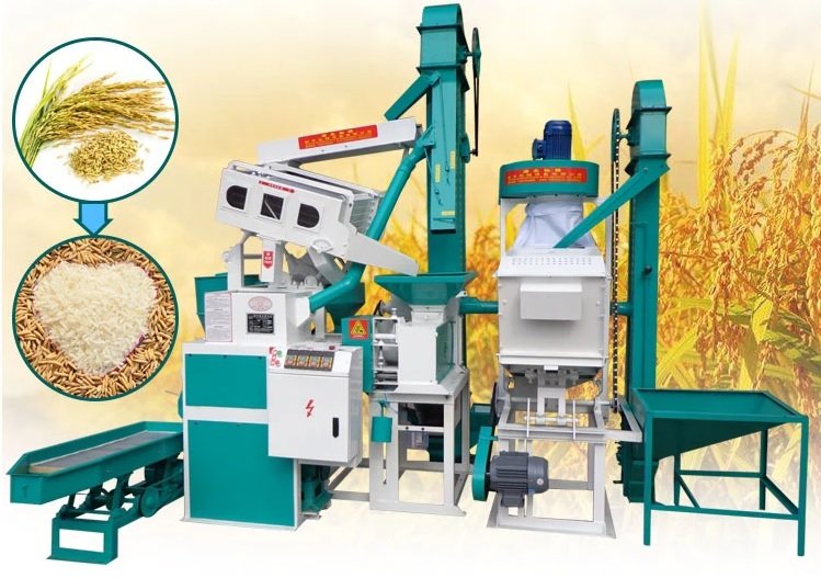 Adumbration view of the ISM and the rice milling machine system